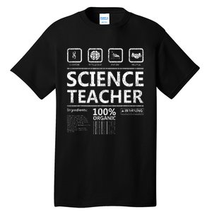 Funny Creative Intelegent Science Chemistry Biology Teacher Tall T-Shirt