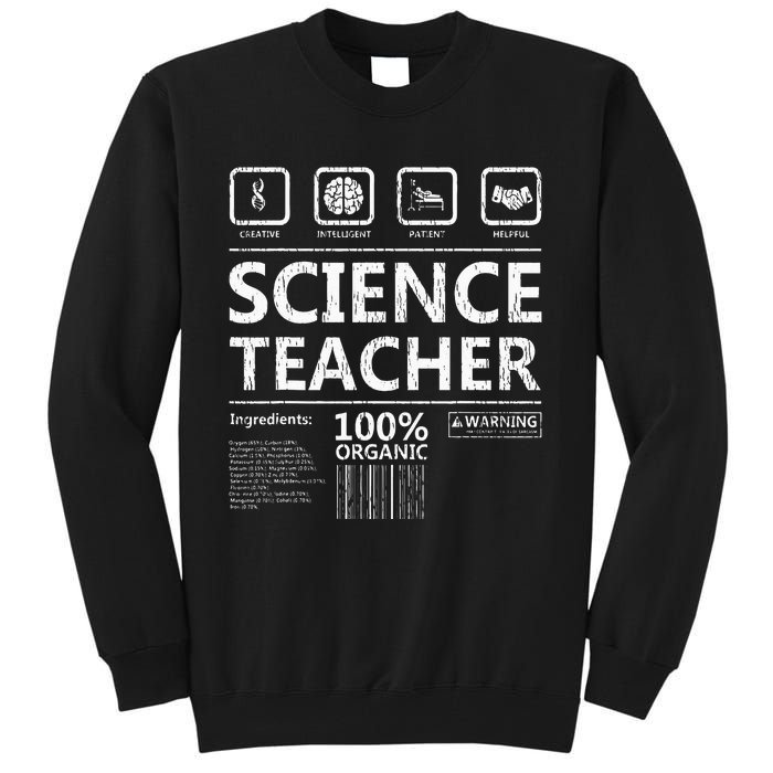 Funny Creative Intelegent Science Chemistry Biology Teacher Tall Sweatshirt