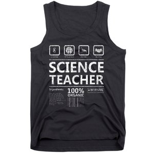 Funny Creative Intelegent Science Chemistry Biology Teacher Tank Top