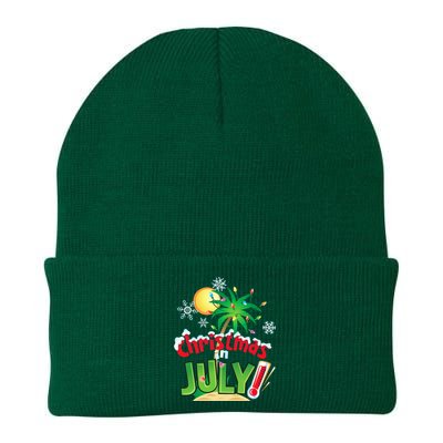 Funny Christmas in July Summer Beach Vacation Xmas Knit Cap Winter Beanie