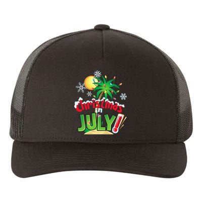 Funny Christmas in July Summer Beach Vacation Xmas Yupoong Adult 5-Panel Trucker Hat