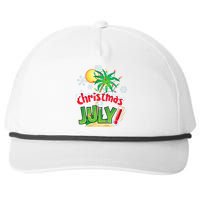 Funny Christmas in July Summer Beach Vacation Xmas Snapback Five-Panel Rope Hat