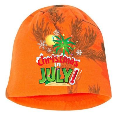 Funny Christmas in July Summer Beach Vacation Xmas Kati - Camo Knit Beanie