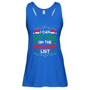 Funny Christmas I Can Get You On Naughty List Gift Ladies Essential Flowy Tank