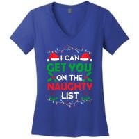 Funny Christmas I Can Get You On Naughty List Gift Women's V-Neck T-Shirt