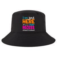 Funny Cute I'm Just Here For Recess #Back 2 School Cool Comfort Performance Bucket Hat