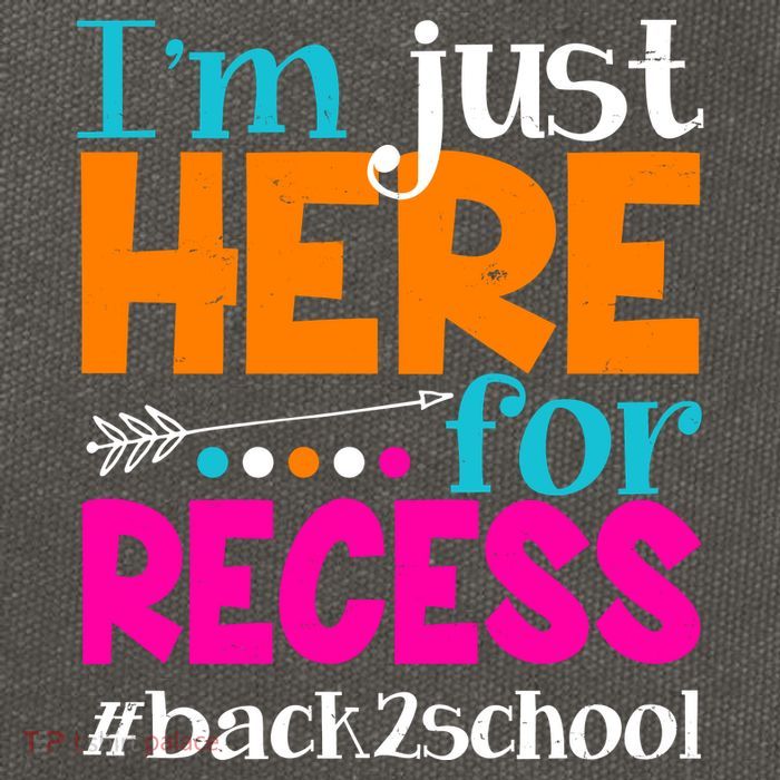 Funny Cute I'm Just Here For Recess #Back 2 School Cotton Canvas Backpack