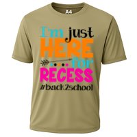 Funny Cute I'm Just Here For Recess #Back 2 School Cooling Performance Crew T-Shirt