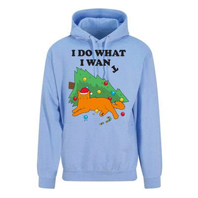 Funny Cat I Do What I Want Christmas Graphic Gift Unisex Surf Hoodie