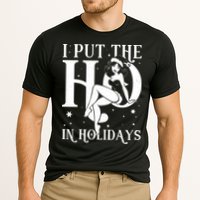 Funny Christmas I Put The Ho In Holidays Pin Up Girl Performance Shirt