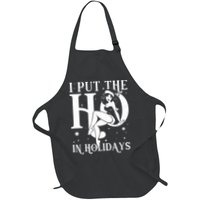 Funny Christmas I Put The Ho In Holidays Pin Up Girl Apron