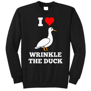 Funny Cute I Love Heart Wrinkle The Duck Sweatshirt