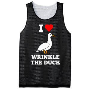 Funny Cute I Love Heart Wrinkle The Duck Mesh Reversible Basketball Jersey Tank