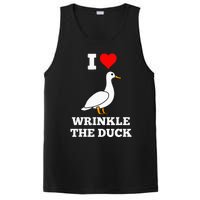 Funny Cute I Love Heart Wrinkle The Duck PosiCharge Competitor Tank