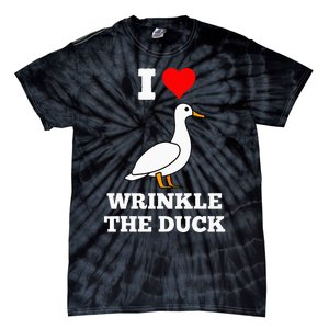 Funny Cute I Love Heart Wrinkle The Duck Tie-Dye T-Shirt