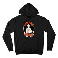 Funny Creep It Real Skateboarding Ghost Halloween Boo Spooky Hoodie