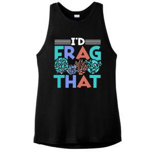 Fish Corals I'd Frag That Reef Funny  Ladies PosiCharge Tri-Blend Wicking Tank