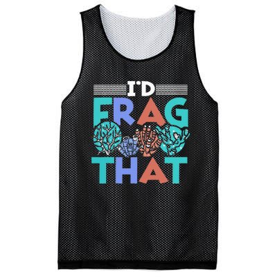 Fish Corals I'd Frag That Reef Funny  Mesh Reversible Basketball Jersey Tank