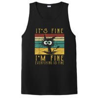 Funny Cat Its Fine Im Fine Everything Is Fine Cat PosiCharge Competitor Tank