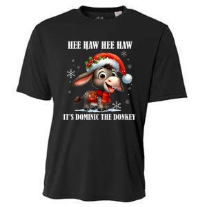 Funny Christmas Italian Christmas Donkey Dominic The Donkey Cooling Performance Crew T-Shirt