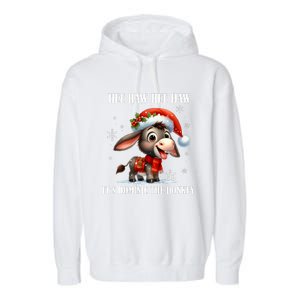 Funny Christmas Italian Christmas Donkey Dominic The Donkey Garment-Dyed Fleece Hoodie