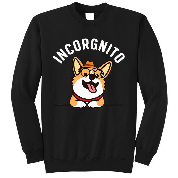 Funny Corgi Incorgnito Art For Corgi Dog Lovers Sweatshirt