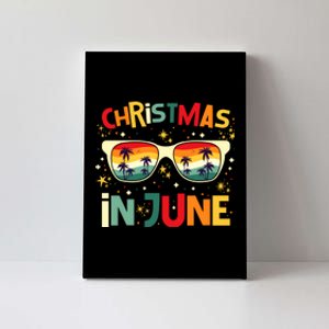 Funny Christmas In June Summer Vacation Beach Party Xmas Canvas