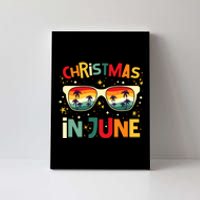 Funny Christmas In June Summer Vacation Beach Party Xmas Canvas