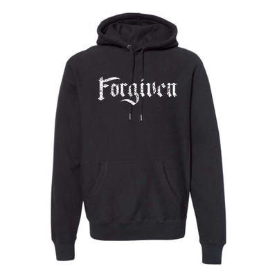 Forgiven Christian Inspirational Design Premium Hoodie