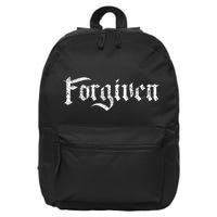 Forgiven Christian Inspirational Design 16 in Basic Backpack