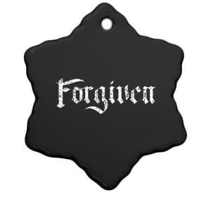 Forgiven Christian Inspirational Design Ceramic Star Ornament