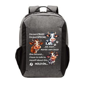 Funny Cow IM Not Crazy IM Just Special Vector Backpack