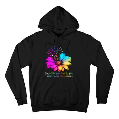 Fight Cancer In All Color Spread The Hope Find A Cure P.Ink Gift Hoodie