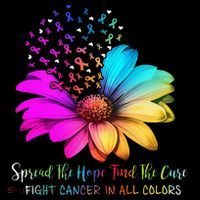 Fight Cancer In All Color Spread The Hope Find A Cure P.Ink Gift Tall T-Shirt