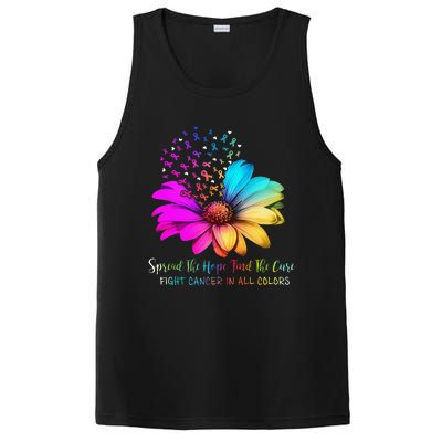 Fight Cancer In All Color Spread The Hope Find A Cure P.Ink Gift PosiCharge Competitor Tank