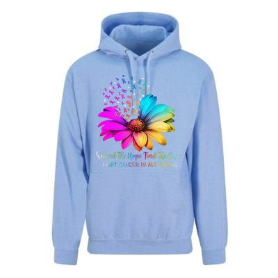 Fight Cancer In All Color Spread The Hope Find A Cure P.Ink Gift Unisex Surf Hoodie