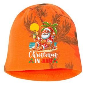 Funny Christmas In July Cool Hawaiian Beach Summer Vacation Kati - Camo Knit Beanie