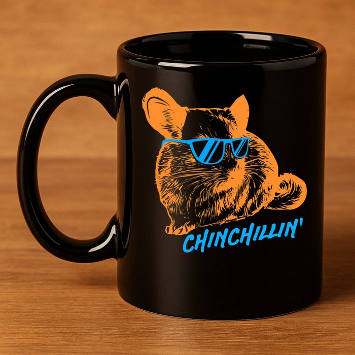 Funny Chinchillin I Chinchilla Owners 11oz C Handle Ceramic Mug