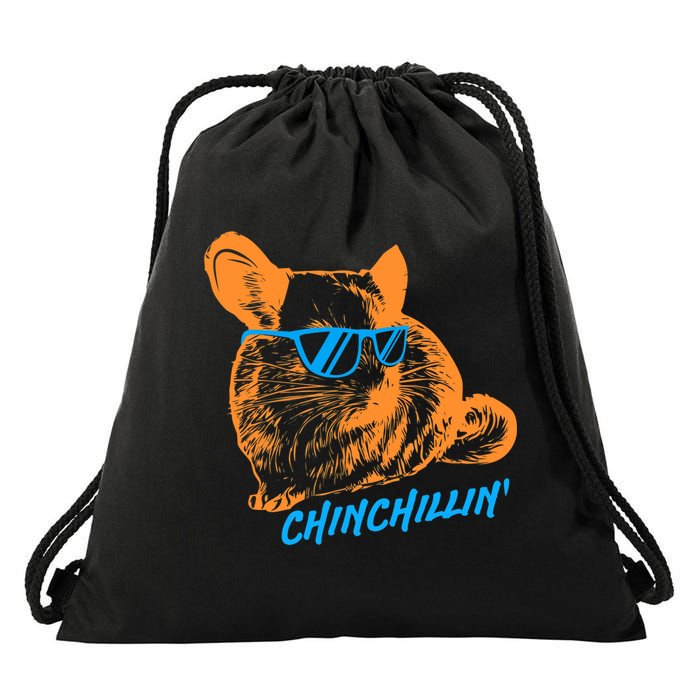 Funny Chinchillin I Chinchilla Owners Drawstring Bag