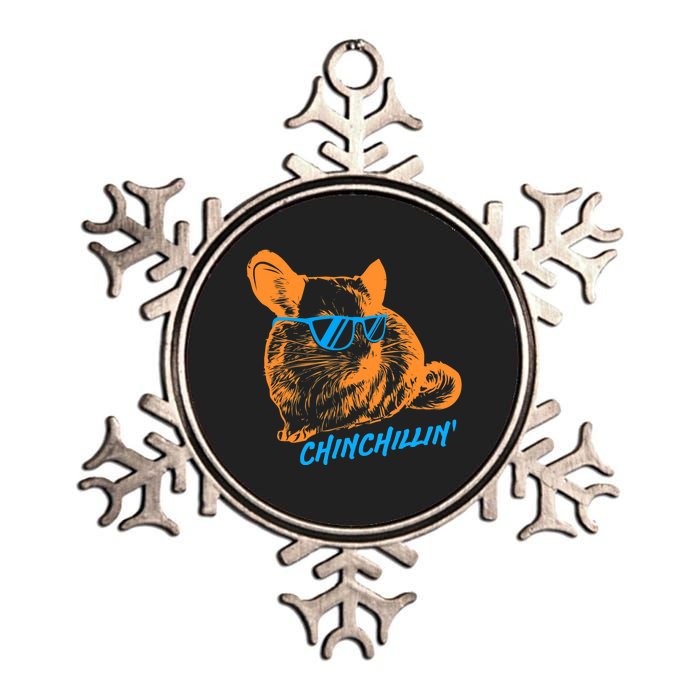 Funny Chinchillin I Chinchilla Owners Metallic Star Ornament