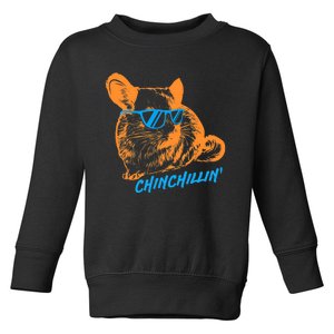 Funny Chinchillin I Chinchilla Owners Toddler Sweatshirt