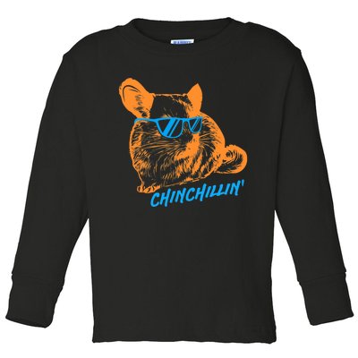 Funny Chinchillin I Chinchilla Owners Toddler Long Sleeve Shirt