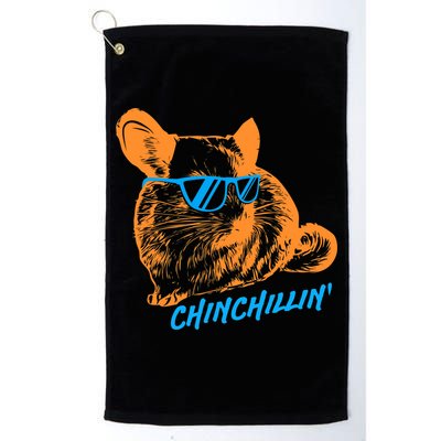 Funny Chinchillin I Chinchilla Owners Golf Towel