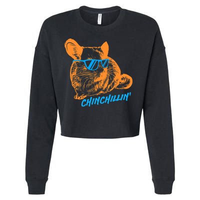 Funny Chinchillin I Chinchilla Owners Cropped Pullover Crew