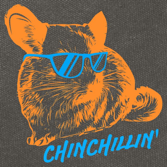Funny Chinchillin I Chinchilla Owners Cotton Canvas Backpack