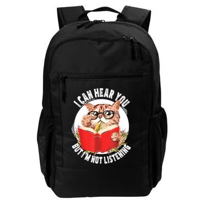 Funny Cat I Can Hear You But Im Listening Backpack