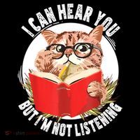 Funny Cat I Can Hear You But Im Listening Backpack