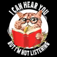 Funny Cat I Can Hear You But Im Listening Bag