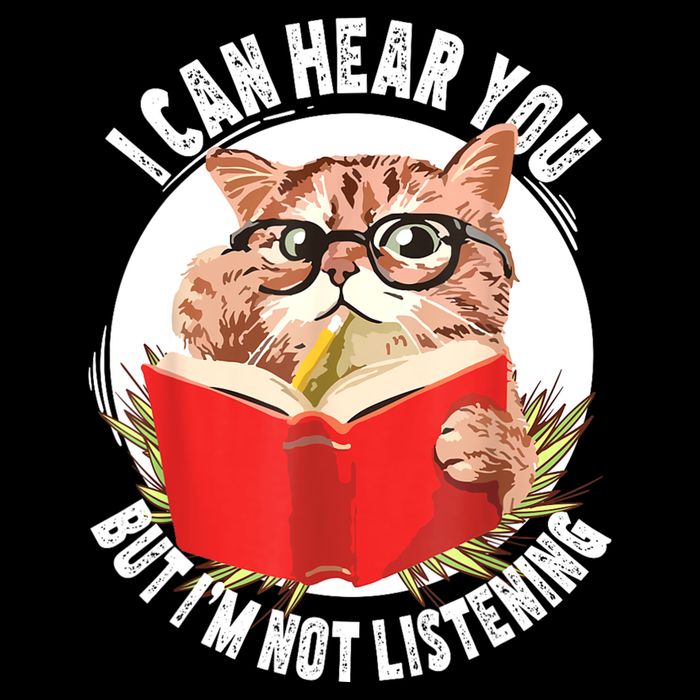 Funny Cat I Can Hear You But Im Listening Bag