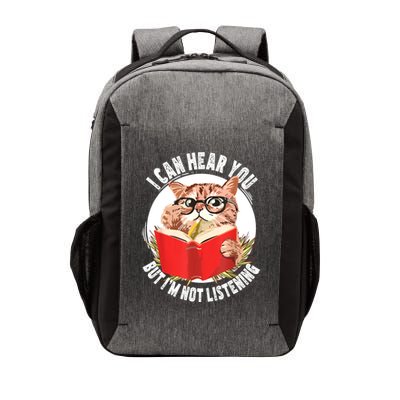 Funny Cat I Can Hear You But Im Listening Vector Backpack